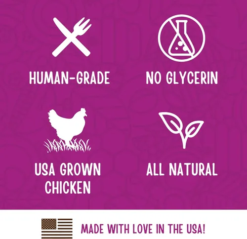 Miniatura 5 de Full Moon Nuggets de Pollo - Golosinas para Perros Saludables, Naturales y de Grado Humano, Hechas en Estados Unidos, 12 onzas