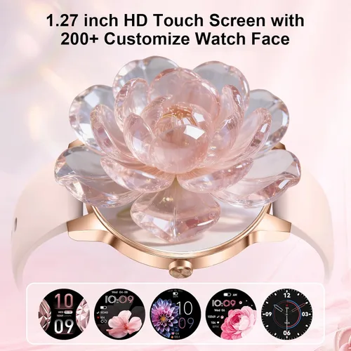 Miniatura 2 de Efolen Relojes inteligentes para mujer, contestar/hacer llamadas, monitor de actividad física HD de 1.27 pulgadas para Android iPhone, monitor