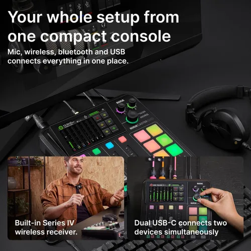Miniatura 7 de RØDE RØDECaster Duo Solución compacta de producción de audio todo en uno para podcasting, transmisión, producción de música y creación de contenido