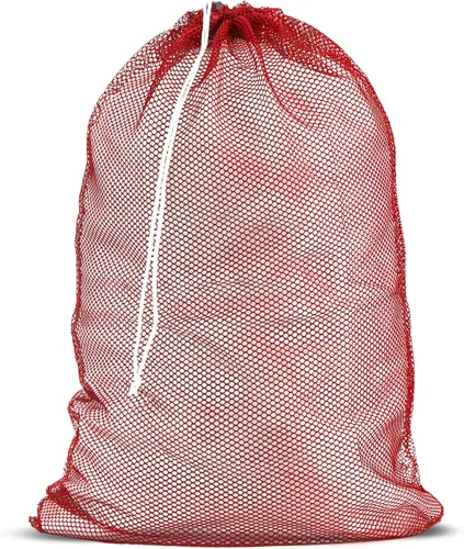 Miniatura 11 de Bolsa de lavandería de malla XL de Handy Laundry - Duradera, lavable a máquina con cierre de cordón seguro - Perfecta para dormitorios Negro