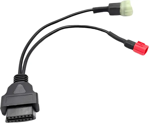 Miniatura 3 de Cable de diagnóstico OBD de 6 pines a 16 pines, 2 en 1 para motocicleta, cable adaptador de escáner OBD compatible con Euro5 Guzzi Kawasaki Suzuki