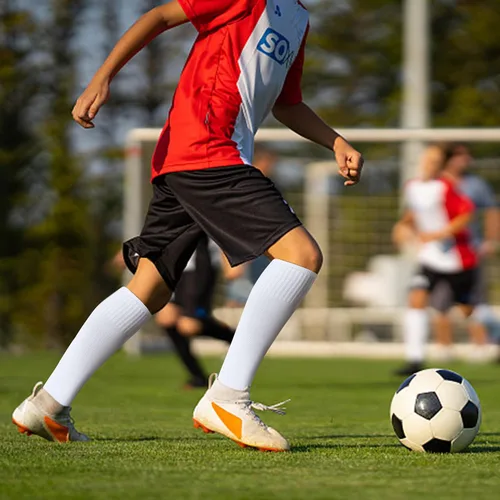 Miniatura 3 de Calcetines deportivos deportivos de fútbol para jóvenes, niños y niñas de 4 a 16 años de edad, calcetines deportivos altos