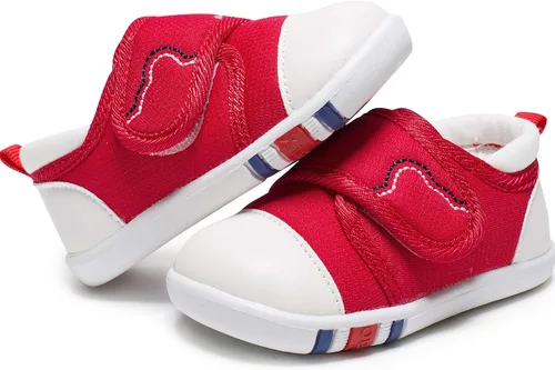 HLMBB Zapatos de caminar para bebés, niñas y niños pequeños de 9, 12, 18, 24 meses, para niños y niñas, con suela de goma dura de malla transpirable