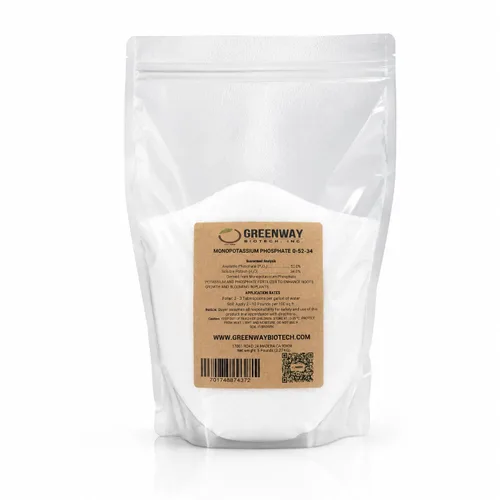 Miniatura 6 de Greenway Biotech, Inc. Fertilizante de fosfato monopotásico 0-52-34-100% hidroponía soluble en agua para la fuerza de las raíces, aumenta
