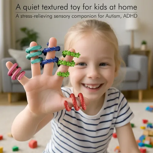 Miniatura 4 de Juguetes sensoriales antiestrés para niños y adultos, 6 unidades de palos flexibles para aliviar el estrés y la ansiedad autista, TDAH, calma, Arco
