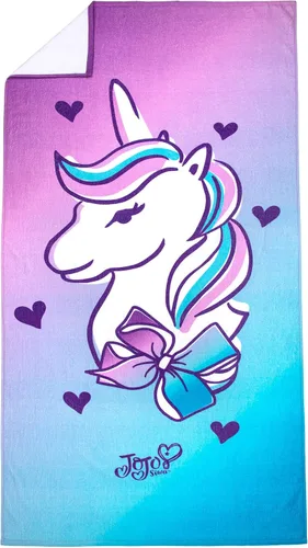 Miniatura 2 de Jay Franco Nickelodeon JoJo Siwa Unicorn Wash - Toalla grande de baño/piscina/playa para niños, con unicornio, toalla de algodón súper suave