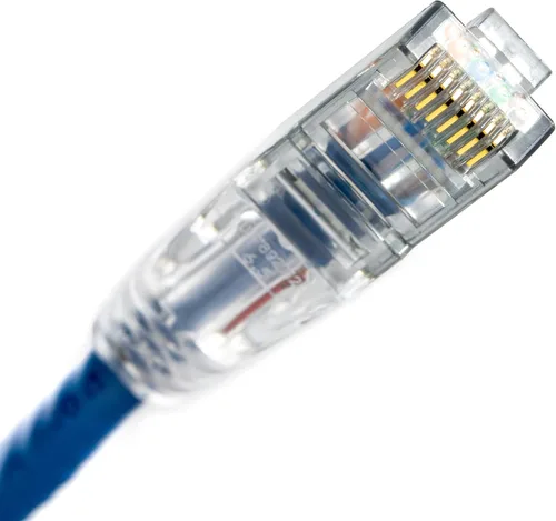 Miniatura 7 de NTW NTW - Cable de conexión de bloqueo de red patentado CAT6 de 1 pie, sin enganches, azul (NL-U6K-001BL)
