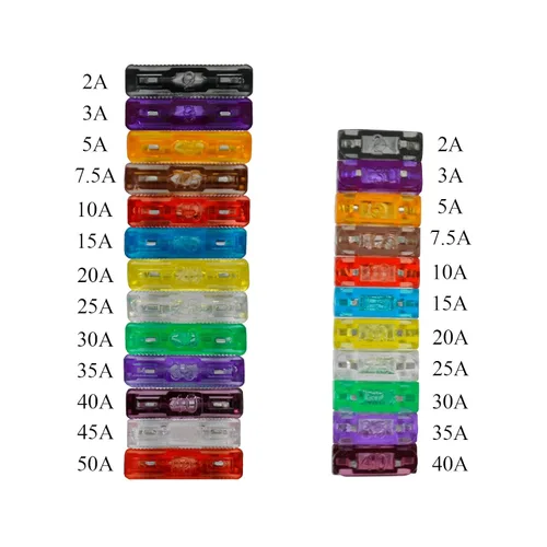 Miniatura 7 de Juego surtido de 250 fusibles de cuchilla de automóvil, fusible automático estándar y mini fusible de automóvil para marina, RV, cámper, barco