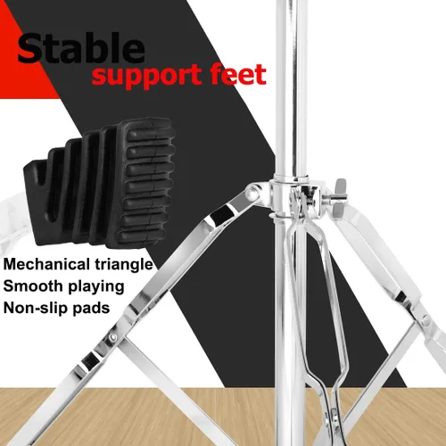 Miniatura 4 de ENNBOM Soporte de trípode de altura ajustable Soporte de montaje plegable para timbre de barra de percusión musical
