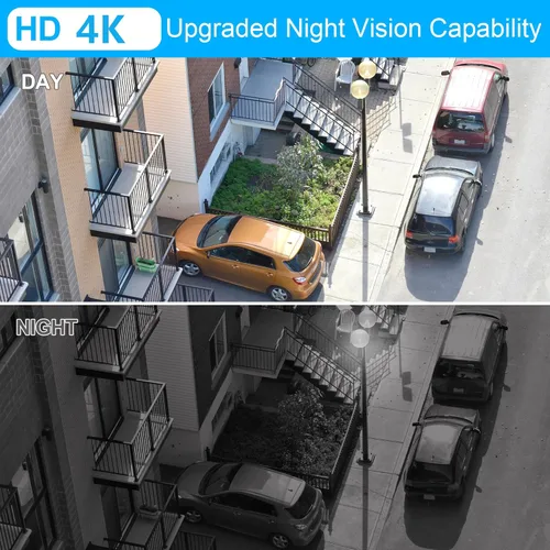 Miniatura 3 de Mini cámara 4K HD, visión nocturna HD para niñera en casa, cámara inalámbrica WiFi más pequeña con detección de movimiento, control de aplicaciones