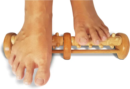 Rodillo Theraflow para acupresión y masajeador de pies y de talones (para ambos pies), herramienta de reflexología para liberación miofascial e