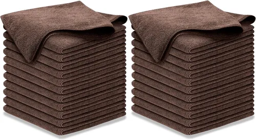 Miniatura 23 de USANOOKS Paño de limpieza de microfibra, 8 piezas de 12 x 11 pulgadas, alto rendimiento, 1200 lavados, toallas ultra absorbentes, tejido de suciedad