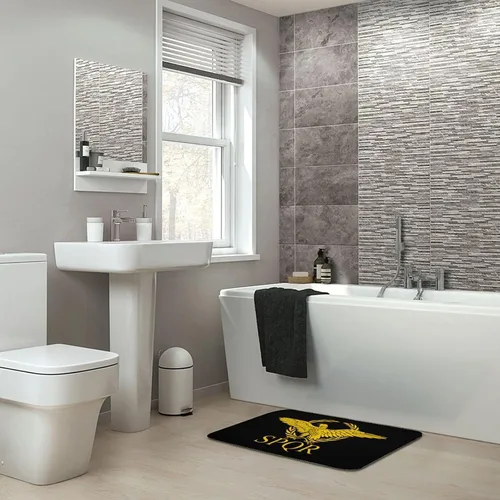 Miniatura 8 de Alfombra de baño gruesa con bandera del Imperio Romano del Senado SPQR, antideslizante, tapete de baño de terciopelo coral para puerta, 19.7 x 31.5