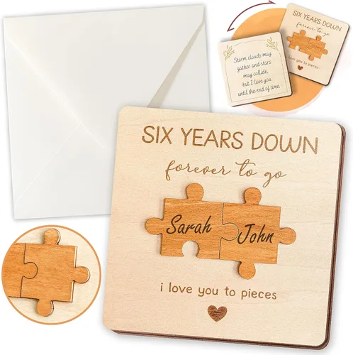 Miniatura 11 de STOFINITY Tarjeta de Aniversario de 1 Año para Novio Novia - Tarjetas de Feliz Primer Aniversario para Hombres, 1ª Tarjeta de Citas de Papel