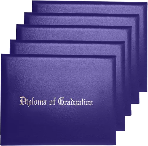 Miniatura 27 de Funda para diploma de 8.5 x 11 pulgadas, certificado acolchado de cuero sintético de graduación (negro)