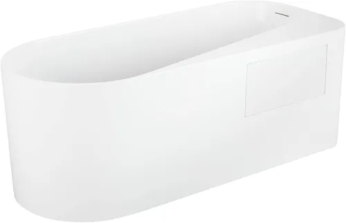 Miniatura 4 de Signature Hardware 482435 Dellway - Tina de remojo acrílica de 66 pulgadas con cubierta de grifo izquierda