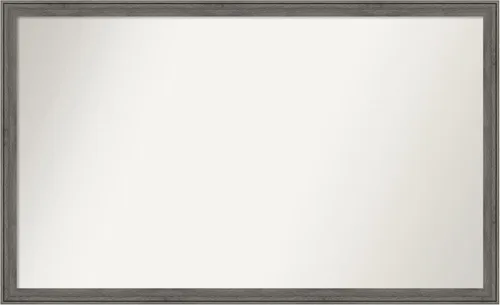 Miniatura 415 de Amanti Art Espejo personalizado, espejo de baño gris plomo a rayas, espejo de pared o espejo de tocador de baño sobre el fregadero