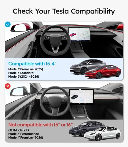 Miniatura 3 de Wigoo Protector de pantalla HD para Tesla 2025 Model Y Juniper y Model 3 [sin huellas dactilares y transparente HD] Accesorios para modelos modelo 3