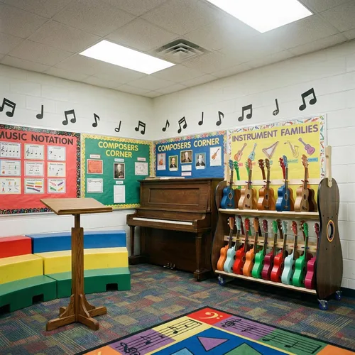 Miniatura 7 de Carrito de almacenamiento de ukelele móvil para escuelas - The Band Room Estante de aula para 18 o 30 instrumentos Fabricado en Estados Unidos