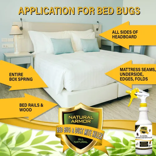 Miniatura 6 de Tratamiento natural en aerosol para insectos y insectos - Colchones, fundas, alfombras y muebles, protección rápida y extendida. Seguro