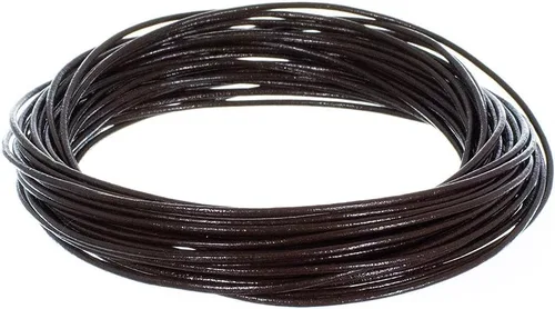 Miniatura 13 de Tiras redondas de cuero genuino de 0.079 pulgadas para pulseras, collares, cuentas y otras joyas – 10 yardas / 29.9 ft – turquesa