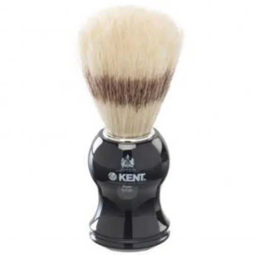 Kent VS60 - Cepillo de afeitar de cerdas de tejón natural para hombres para maquinilla de afeitar de seguridad, afeitadoras para hombres. Cepillo de