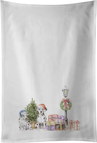 Miniatura 44 de Caroline's Treasures CK8100WTKT - Juego de 2 toallas de cocina con diseño de bulldog francés con diseño de país de las maravillas navideñas