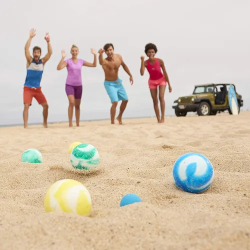 Miniatura 5 de Franklin Sports Juego de bolas de petanca — 8 bolas de petanca para todo tipo de clima y 1 pallino — Juego de playa, patio, césped o fiesta al aire