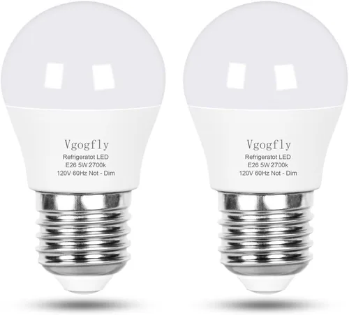 Miniatura 9 de Bombilla LED para refrigerador, equivalente a 40 W, 120 V, A15, bombillas impermeables para nevera, 5 W, luz blanca de día, 5000 K, E26, base media