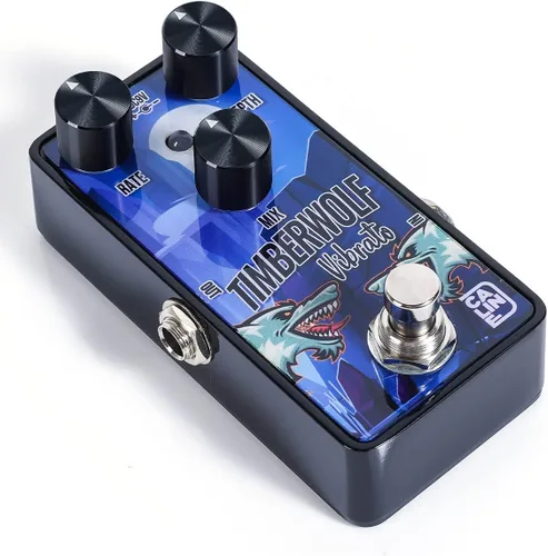 Caline Mini Pedal de Vibrato para Guitarra G006 Serie G Procesador de Sonido de Efecto Vibrato Tradicional para Guitarra Eléctrica y Bajo, Diseño de