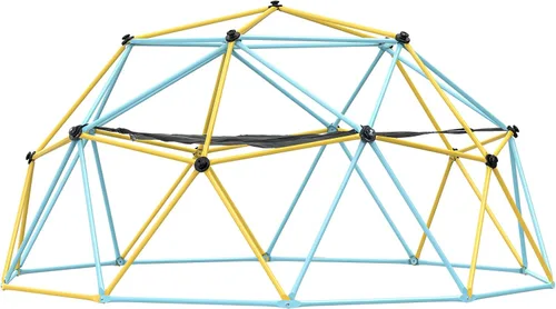 Miniatura 4 de VEVOR - Cúpula de escalada de 10 pies, escalador de cúpula geométrica con hamaca y columpio, gimnasio de jungla con capacidad de 750 lb y fácil
