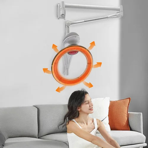 Miniatura 2 de Máquina de cuidado del cabello rotativa orbital montada en la pared, máquina de aceite para hornear para secar el cabello para secarse el cabello