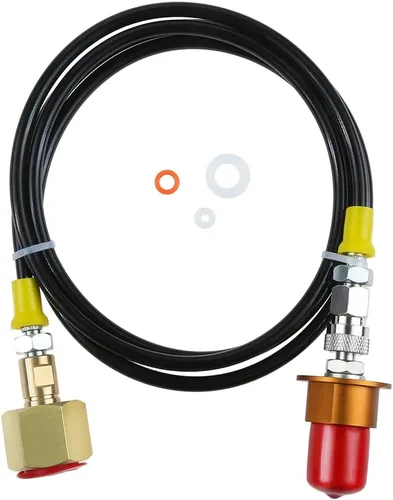 Miniatura 8 de Adaptador de recarga de CO2 con medidor de presión, adaptador rápido de repuesto de carbonatador de intercambio de soda plateado TEENGSE compatible