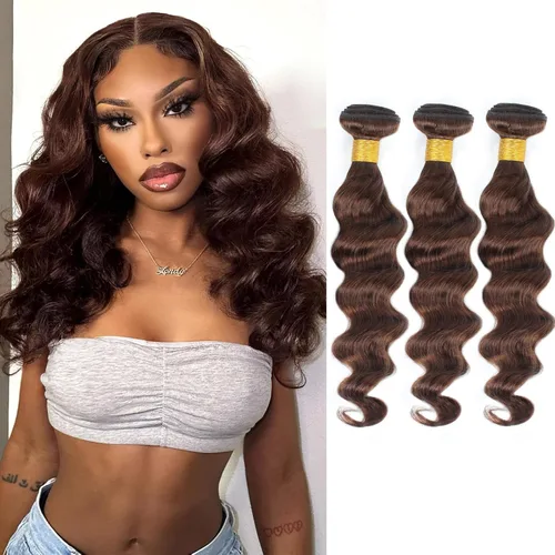 Miniatura 18 de Cabello Brasileño Ondulado Degradado de 2 Tonos 3 Paquetes Cabello Humano Virgen Remy Brasileño Paquetes de Tejido de Cabello Ondulado 100% Sin