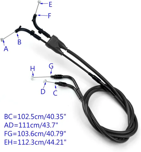 #US - Pieza de repuesto para cable de acelerador de empuje/tracción, línea de cable de gas para Ya-ma-ha 2014-2017 MT-09 MT09 NEGRO UE #zotPart125724