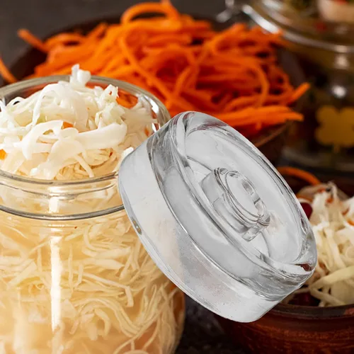 Miniatura 5 de Pesos de fermentación para frascos de boca ancha, tapa de frasco de vidrio de 2.75 pulgadas para decapado y fermentación seguros en el hogar