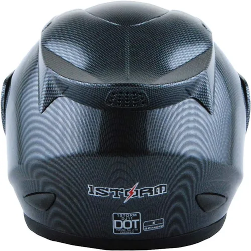 Miniatura 5 de 1Storm - Casco de cabeza completa para motocicleta, diseño de calavera mecánica HJDJ11