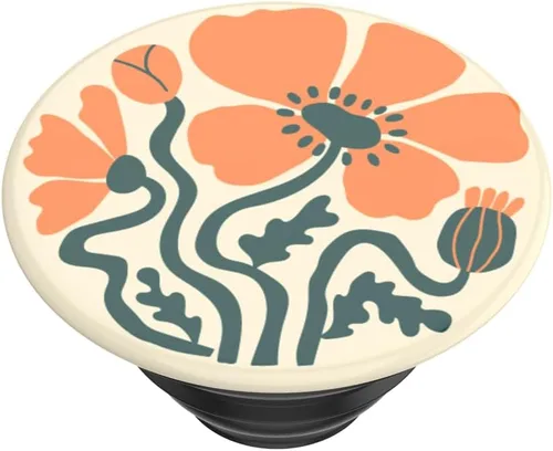 Miniatura 4 de PopSockets - Agarre para teléfono con soporte expandible, agarre adhesivo, bonitos PopSockets, Fall PopSocket - Fall Fleur Flor de otoño