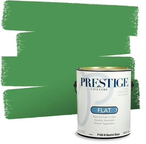 Miniatura 165 de PRESTIGE Pintura exterior e imprimación en uno, aloe, plano, 1 galón