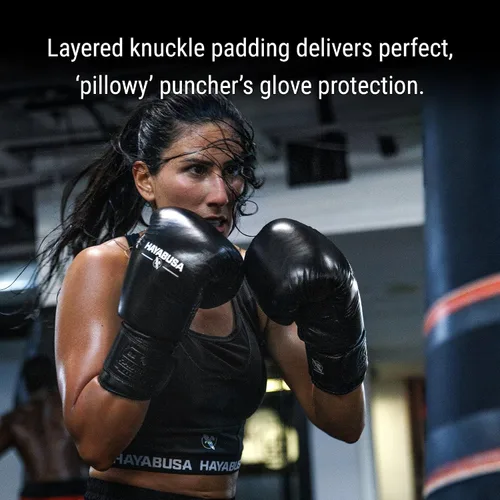 Miniatura 3 de Hayabusa Guantes de boxeo profesionales de cuero con para hombres y mujeres