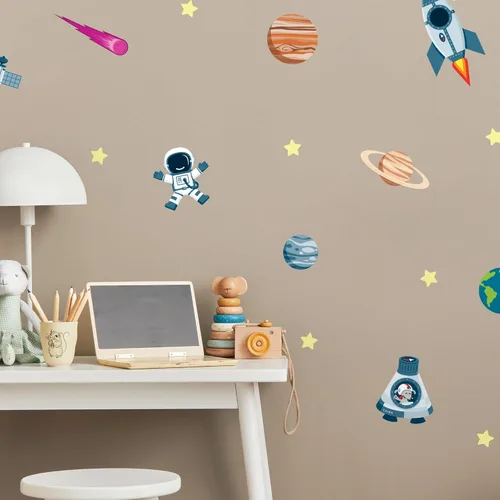 Miniatura 12 de Teddylabels - Las calcomanías del Mar Profundo - Pegatinas de pared fáciles de aplicar y extraíbles: Transforma el dormitorio de tu niño pequeño