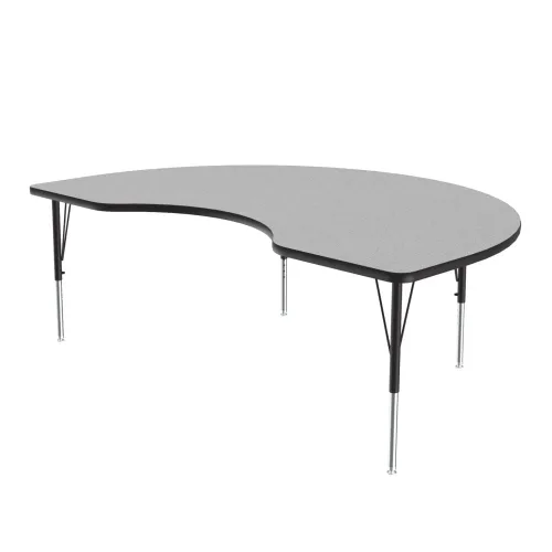 Miniatura 67 de Correll Mesa de Actividades Rectangular para Aula de 24"x36", Altura Ajustable (19"-29"), Granito Negro Laminado Térmico Fusionado Duradero