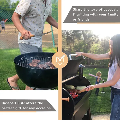Miniatura 4 de Baseball BBQ Herramienta para abridor de botellas «Pick Off» Accesorios de parrilla para barbacoa, herramientas y utensilios para fanáticos