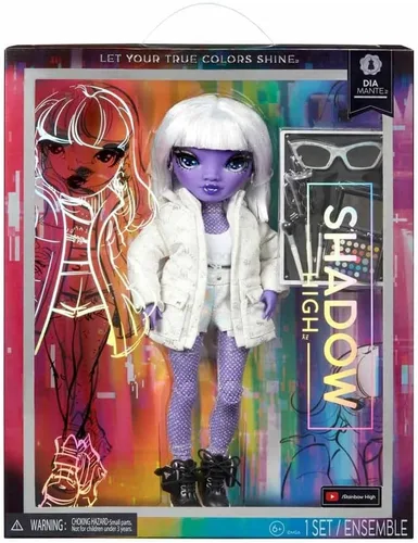 Miniatura 5 de Rainbow High Shadow High Dia Mante- Muñeca de moda morada. Traje de moda y más de 10 accesorios de juego coloridos. Gran regalo para niños de 4 a 12