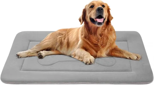 Miniatura 14 de Cama grande y acolchada de 36.0, 42.0 y 47.0 pulgadas para perro, lavable, con base antideslizante, cama para mascotas, camas para gatos, caseta