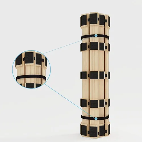 Miniatura 3 de Tabla de cama plegable, Tatami Bedstead de madera maciza a prueba de humedad, marco de tablón plegable y transpirable (tamaño : 23.6 x 74.8 in)