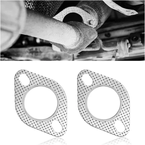 Miniatura 10 de 2 PCS Juntas de Escape para Automóvil, Junta de Brida de Escape de 2 Pernos de 2.5", Repuesto OEM#120-06310-0002, Accesorios Estándar para Automóvil
