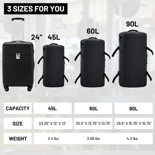Miniatura 36 de MIER Mochila deportiva grande con compartimento para zapatos, resistente y resistente al agua, azul marino, 45L