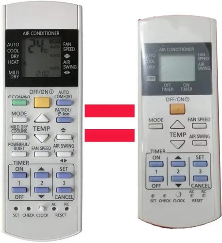 Miniatura 2 de Repuesto para control remoto de aire acondicionado Panasonic A75C3716