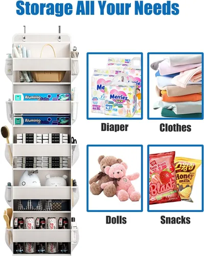 Miniatura 5 de Organizador de Almacenamiento Sobre la Puerta, Organizador de Baño para RV, Organizador Sobre la Puerta para Almacenamiento y Organización